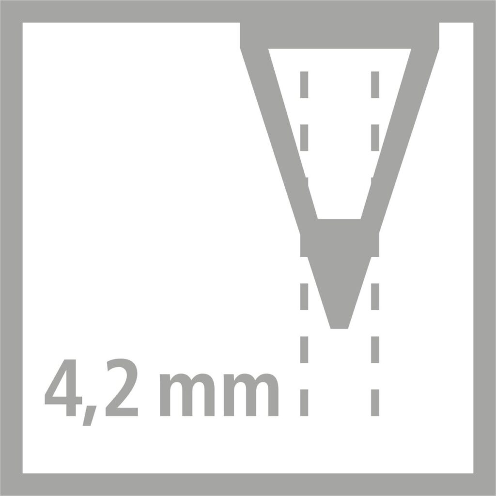 Diagram van 4,2 mm boor