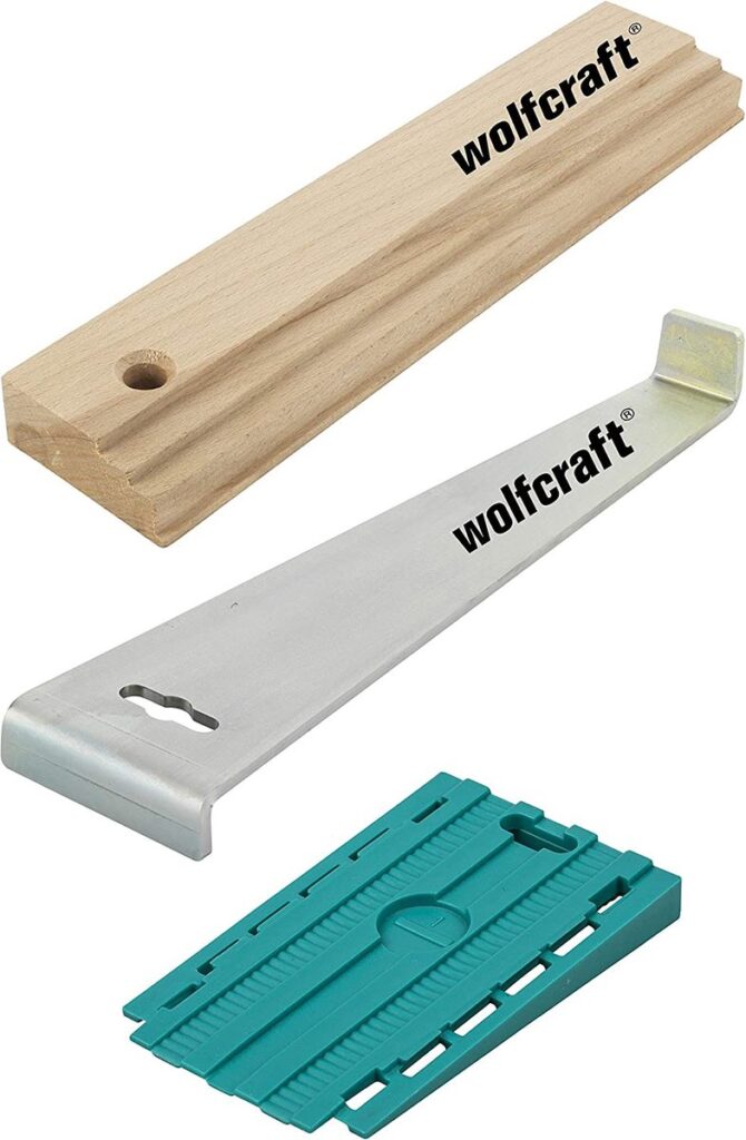 Wolfcraft montagehulpmiddelset voor laminaatvloeren
