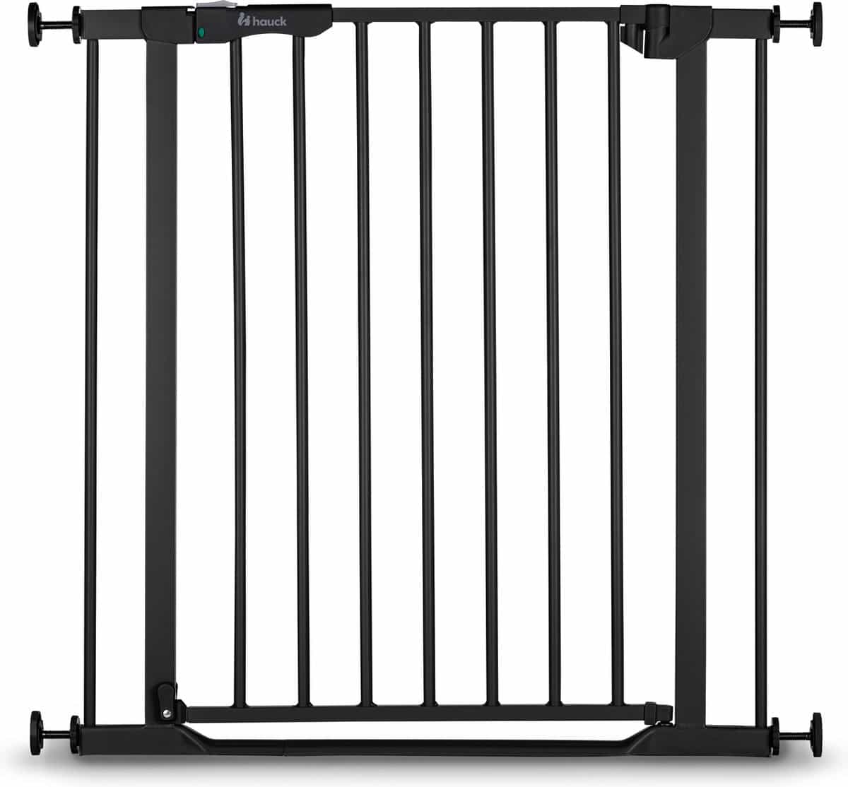 Black safety fence for children or pets.