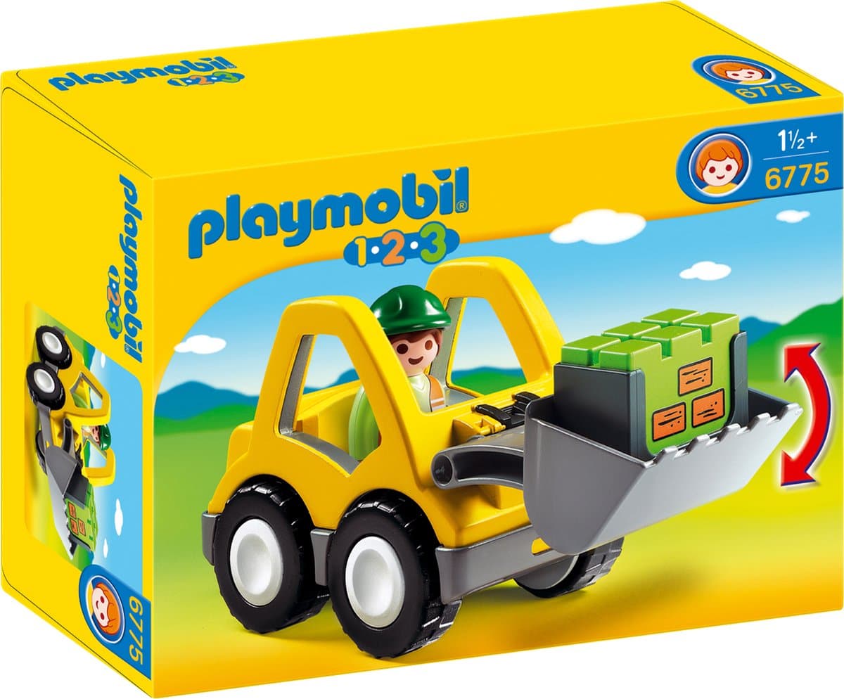 Playmobil speelgoed graafmachine in doos