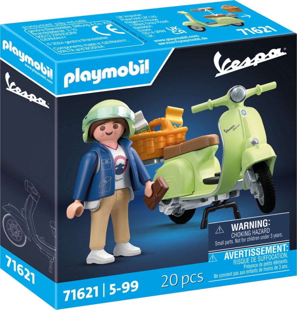 Playmobil-set met scooter en poppetje.