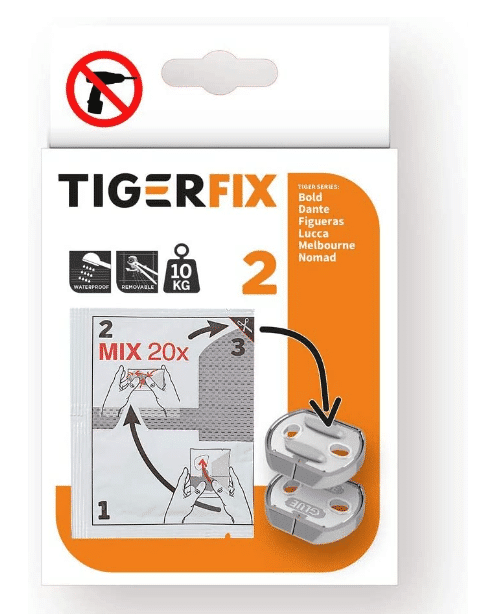 tiger tigerfix type 2 tiger accessoires monteren zÃ³nder boren