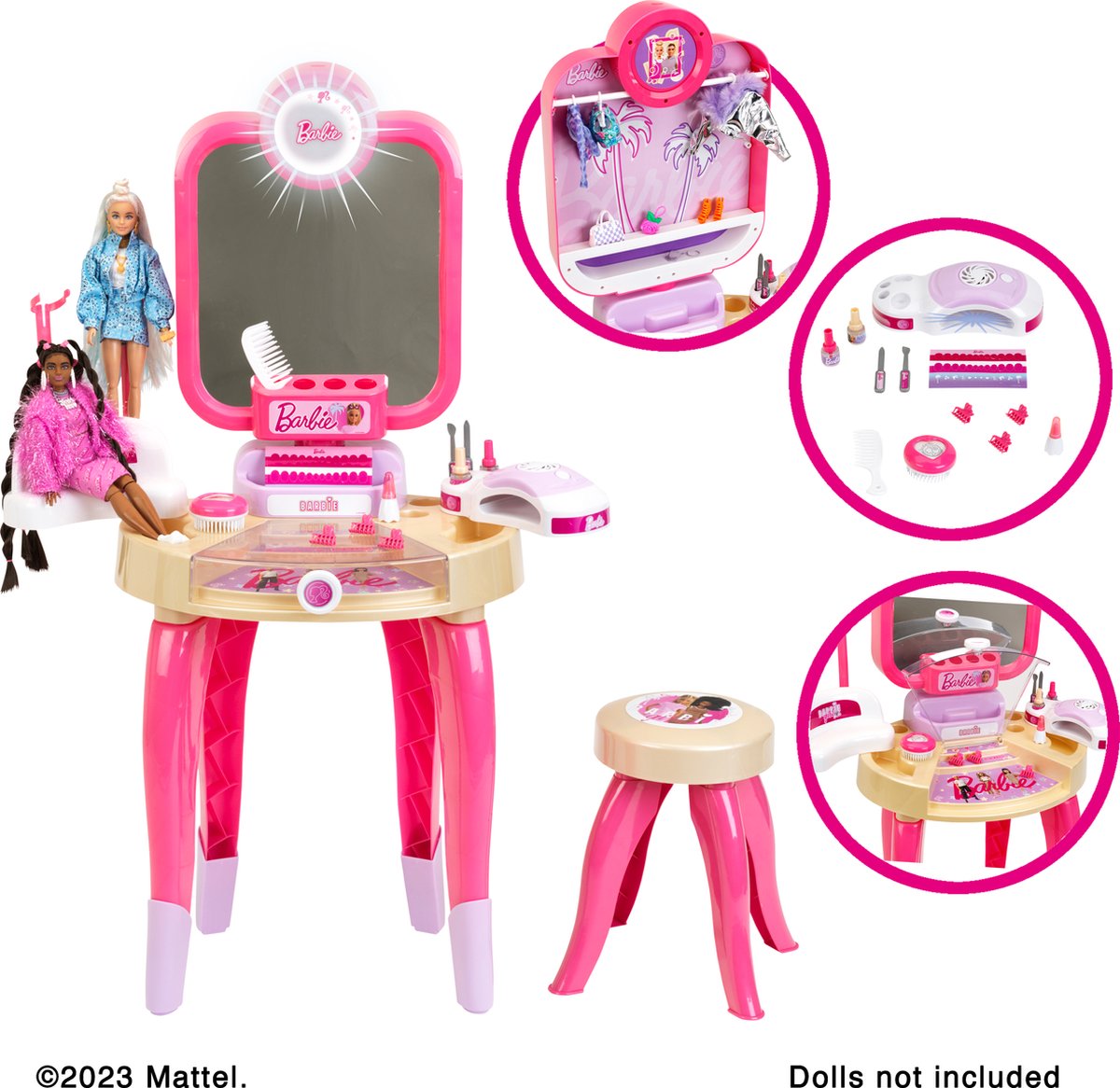 Barbie kapsalon speelgoedset met accessoires
