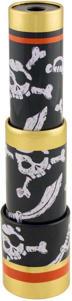 Piraten verrekijker met schedel en botten ontwerp