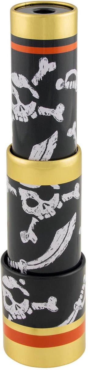 Piraten verrekijker met schedel en botten ontwerp