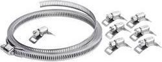 Metalen slangklemmen set met diverse maten