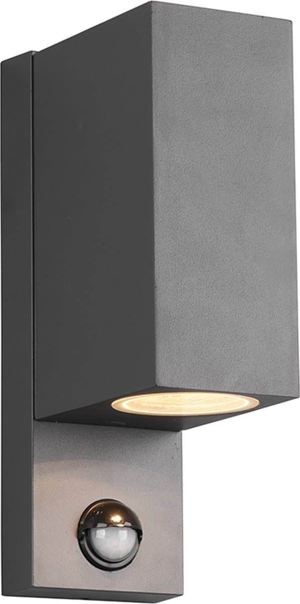 Moderne grijze wandlamp met sensor