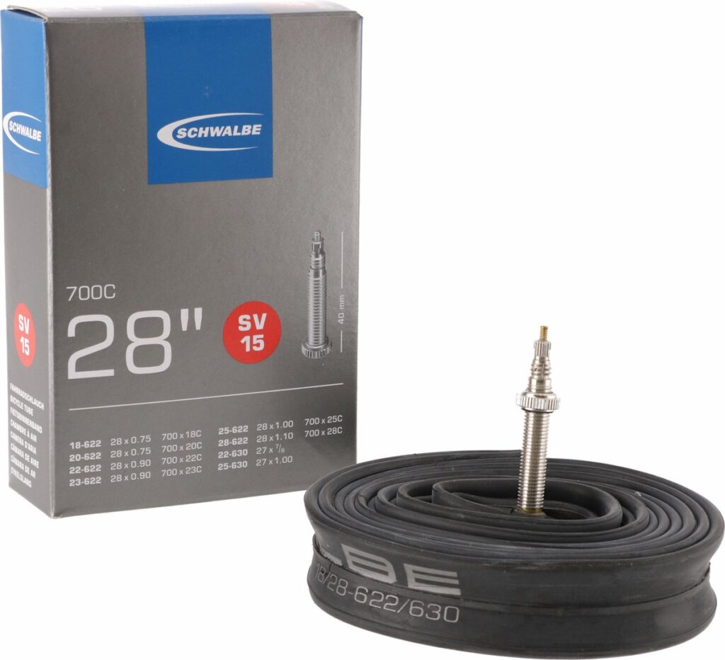 Schwalbe binnenband 28 inch met SV 15 ventiel