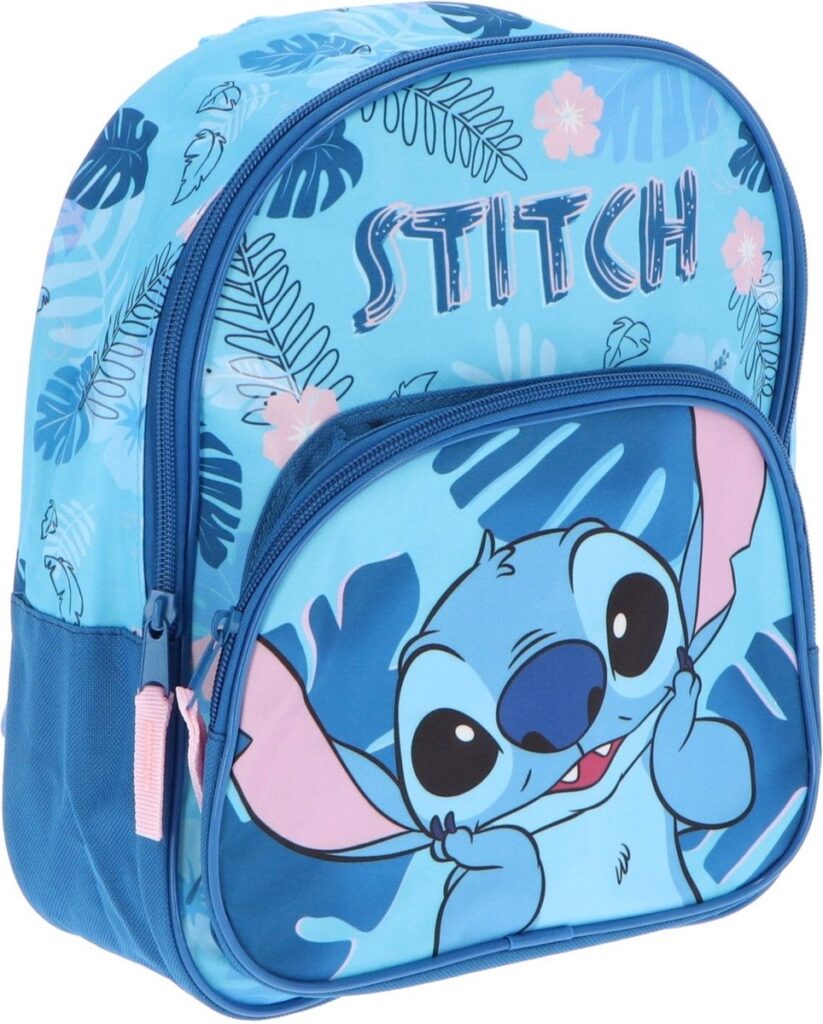 Sac à dos bleu pour enfant avec imprimé Stitch