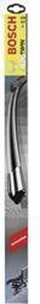 Bosch ruitenwisser blad in verpakking op grijze achtergrond.