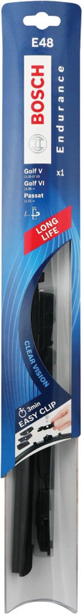 Bosch ruitenwisser verpakking voor Golf en Passat.