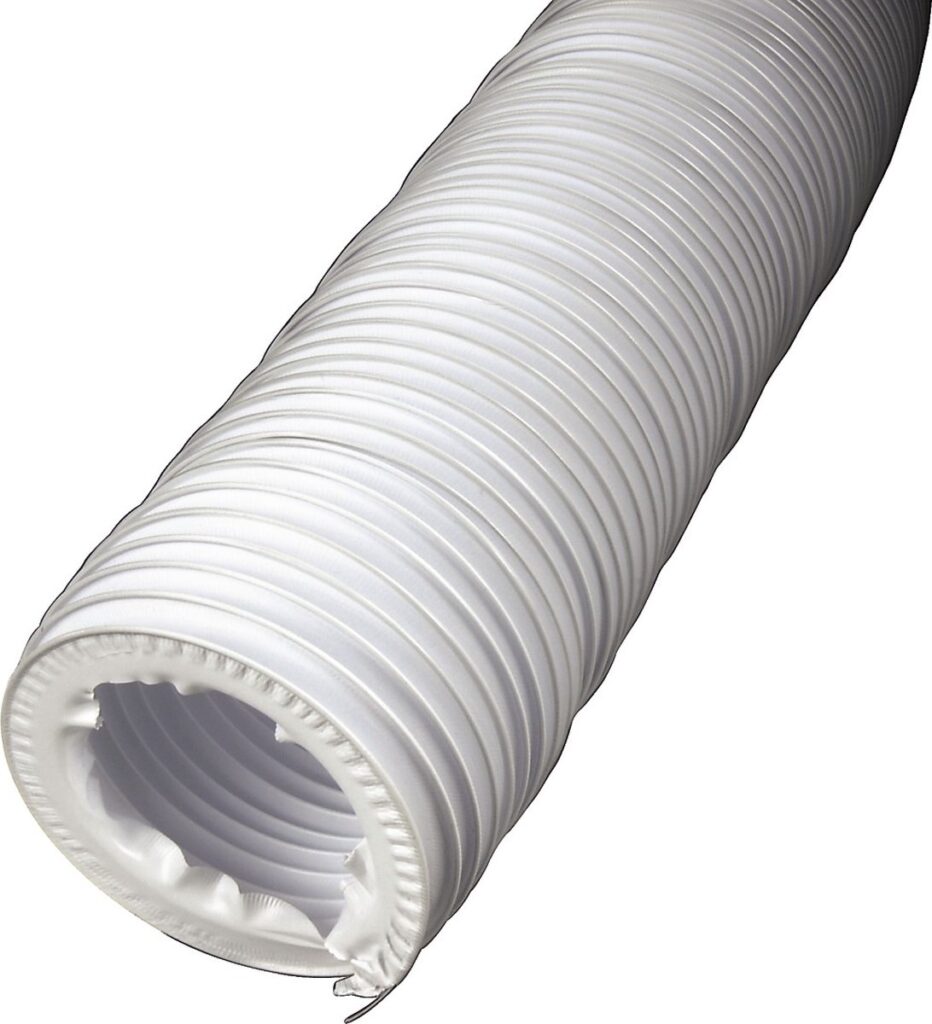 Witte flexibele luchtslang voor ventilatie of airconditioning