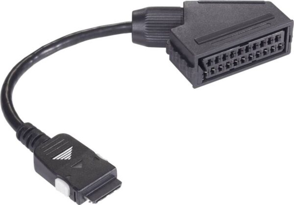 SCART naar AV adapterkabel zwart