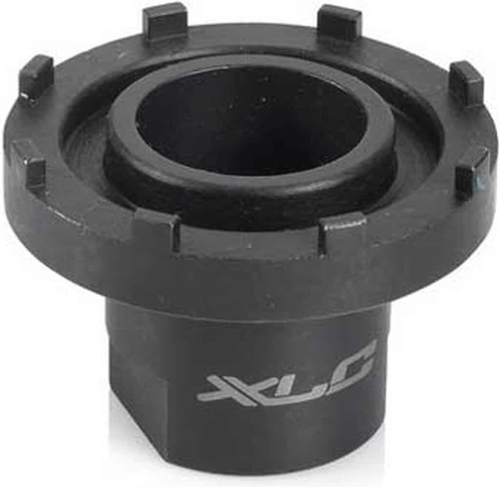 Zwarte fietsgereedschapadapter voor installatie en verwijdering