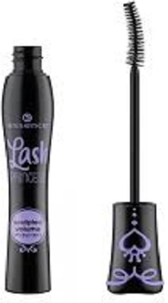 Zwarte mascara met borstel applicator