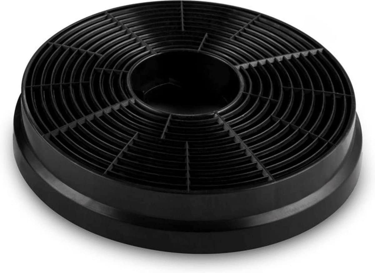 Ronde zwarte koolstoffilter voor afzuigkap