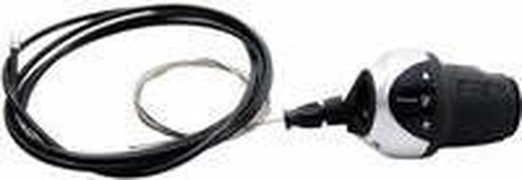 Fietsversnelling met kabel en draaigreep.