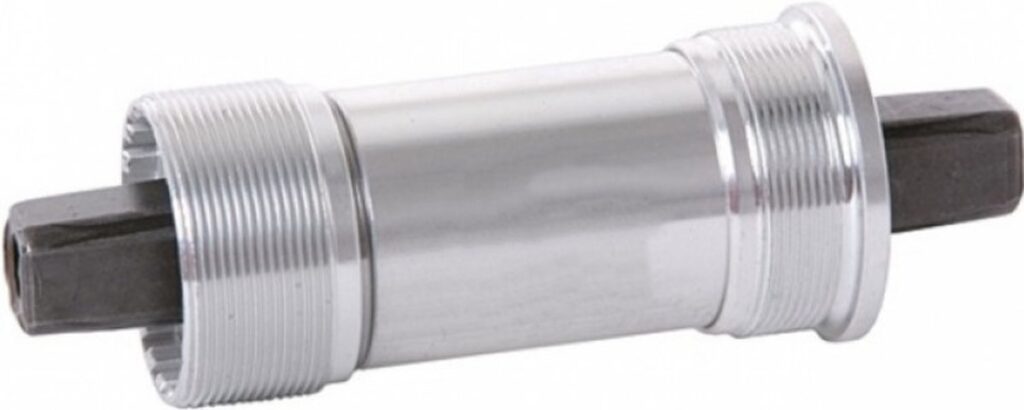 Fiets trapas met zilveren behuizing