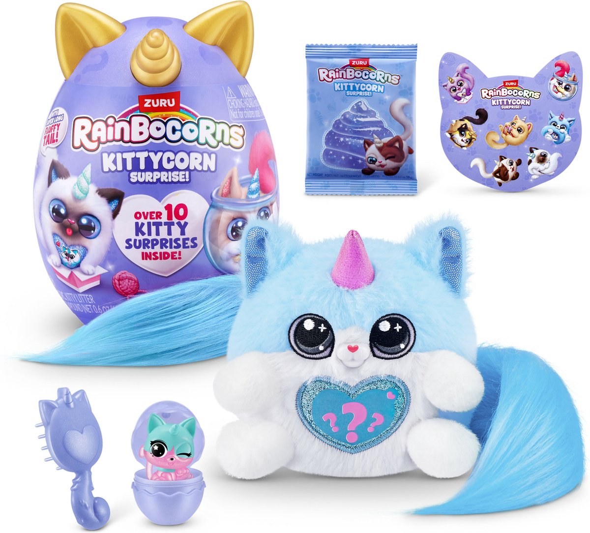 Rainbocorns Kittycorn speelgoed met verrassingen