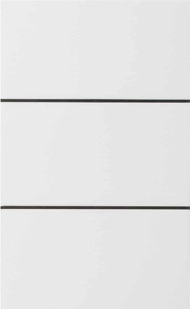 Wit oppervlak met twee zwarte lijnen