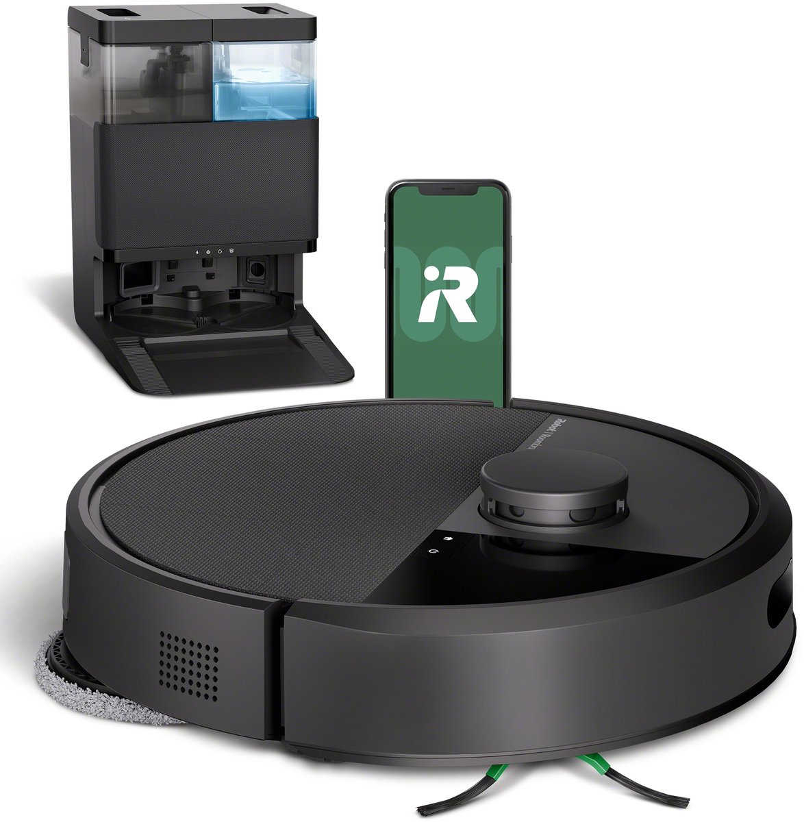Robotstofzuiger met laadstation en smartphone-app