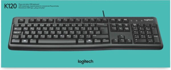 Logitech K120 plug-and-play USB toetsenbord.