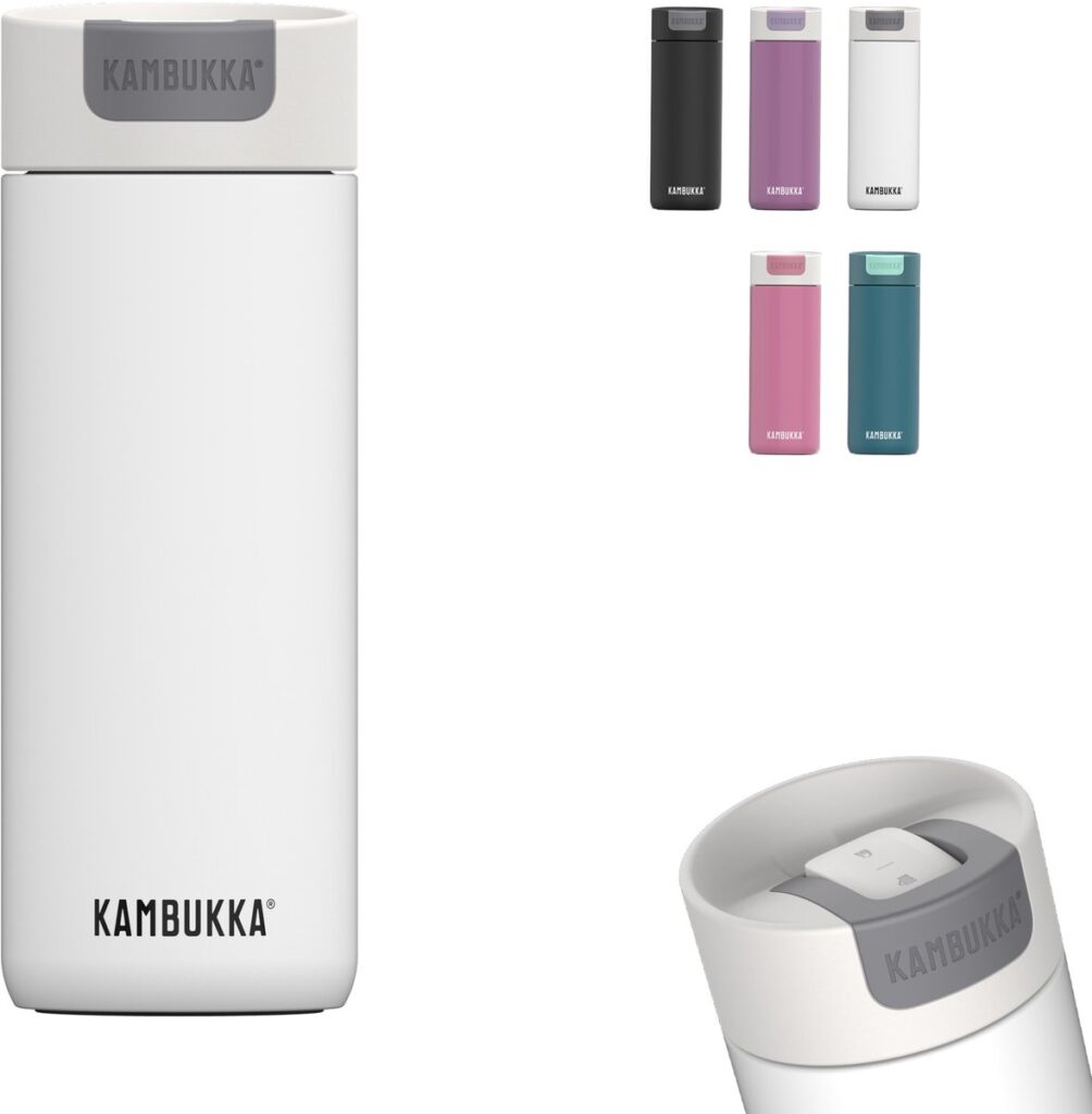 Kambukka reisbeker in verschillende kleuren.