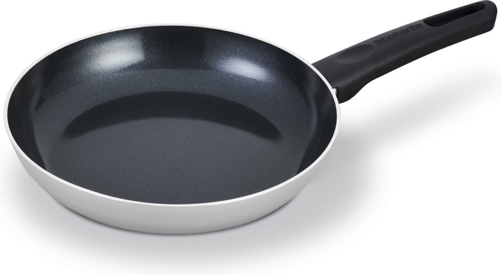 Anti-aanbak koekenpan met zwart handvat