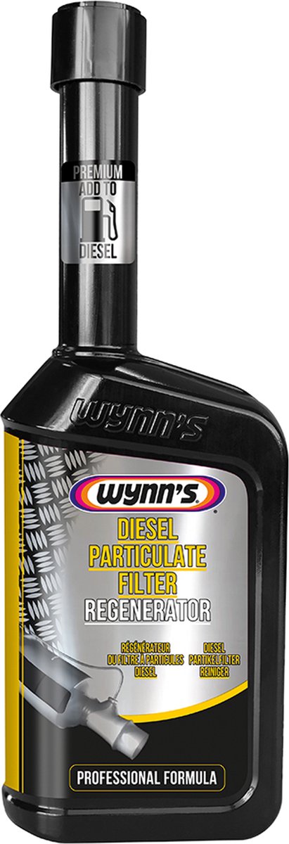 Bottle of Wynn’s Diesel Particulate Filter Regenerator