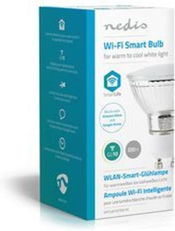 Wi-Fi slimme lamp verpakking voor wit licht variatie.