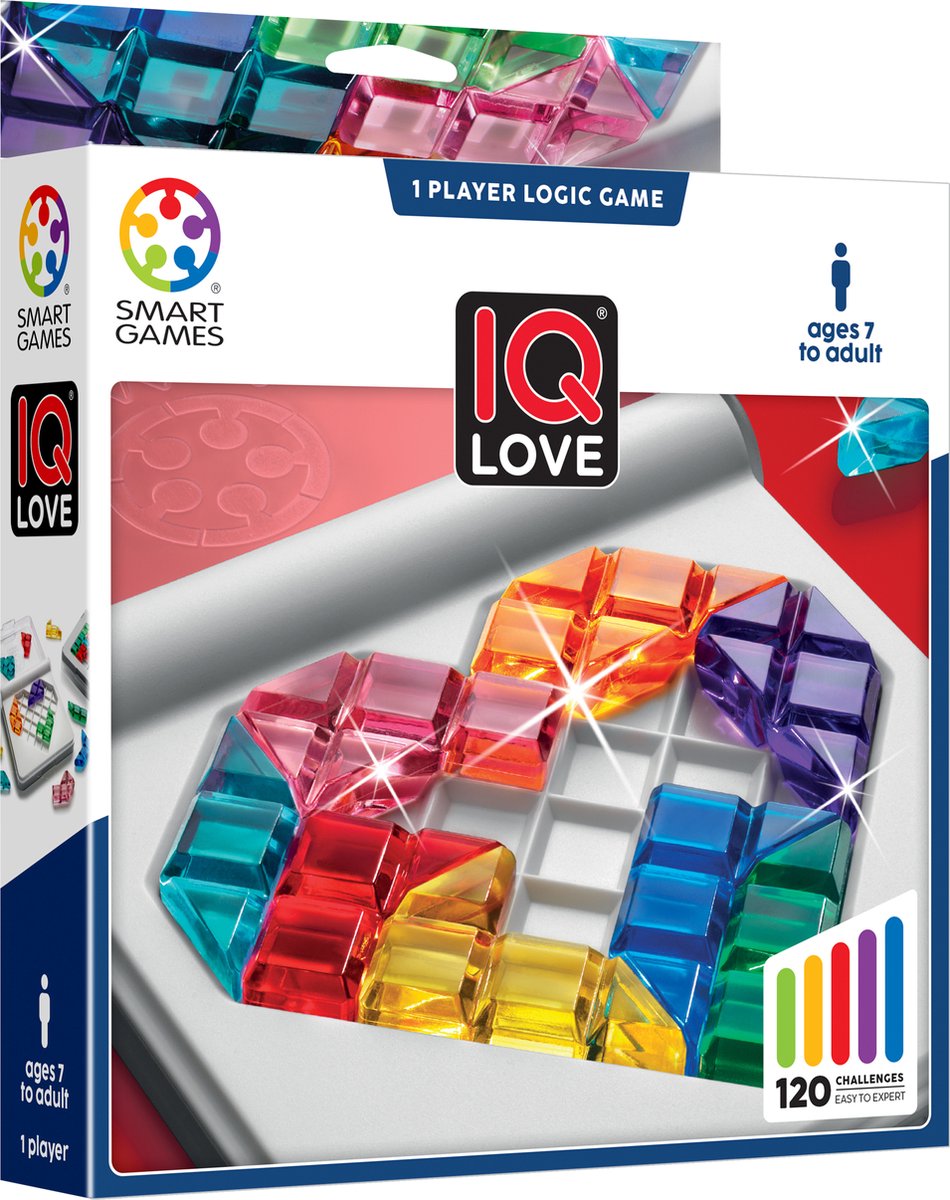IQ Love puzzelspel in kleurrijke doos