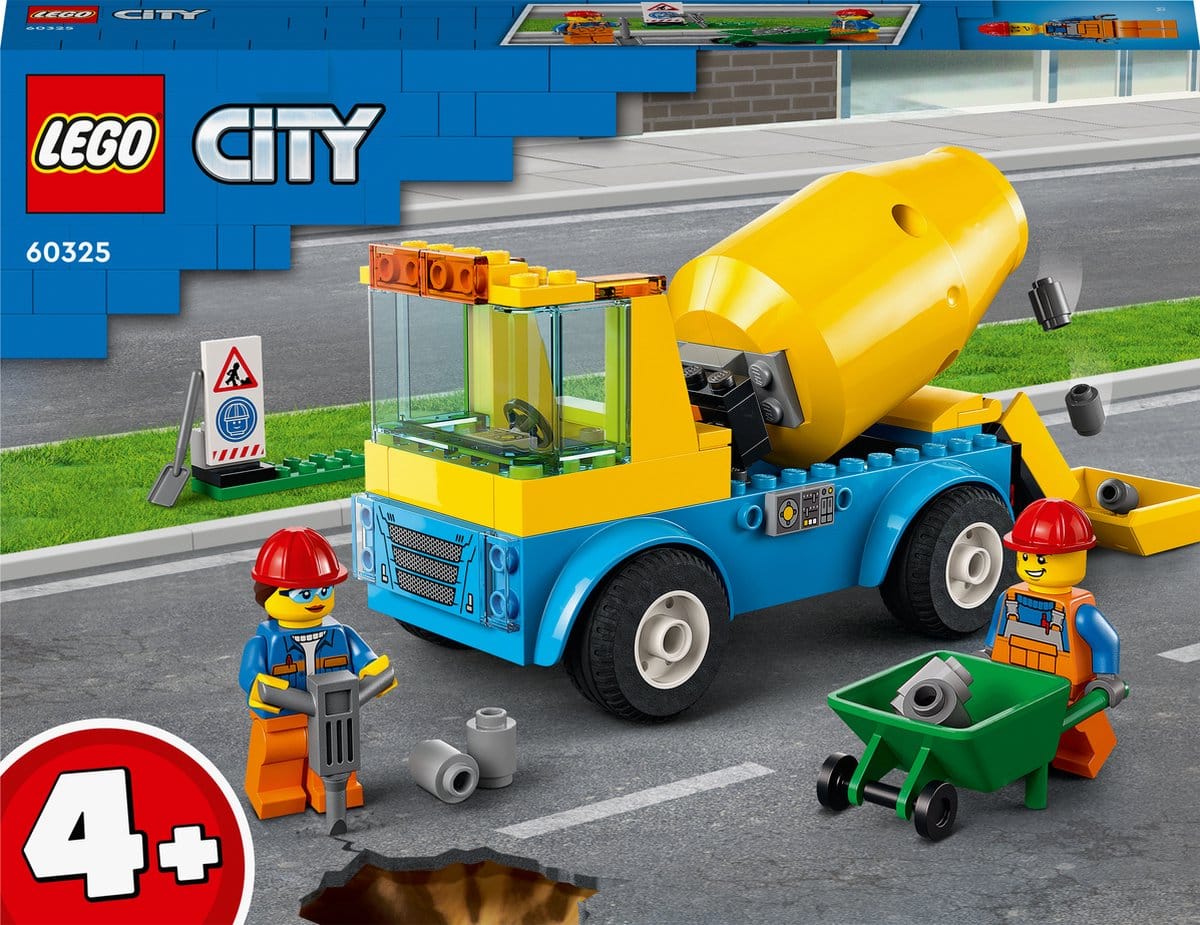 LEGO City cementwagen bouwset met werklieden.