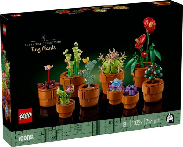 LEGO botanische collectie van kleine planten in potten