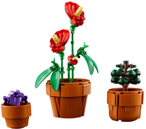 LEGO planten in bruine potten