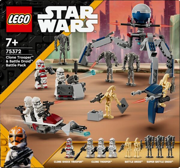 LEGO Star Wars bouwpakket met Clone en Battle Droids.