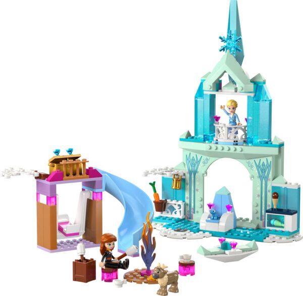 Frozen-speelset met kasteel, figuren en accessoires.