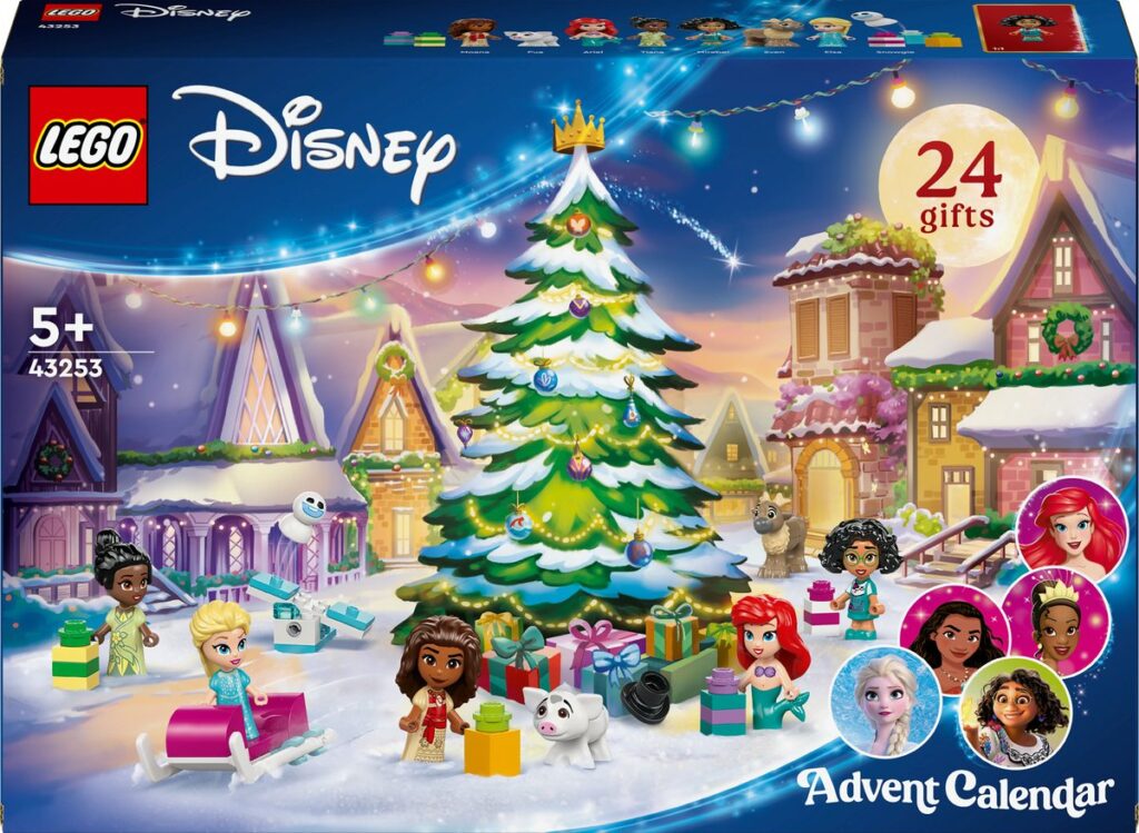 LEGO Disney adventskalender met cadeau's en prinsessen.