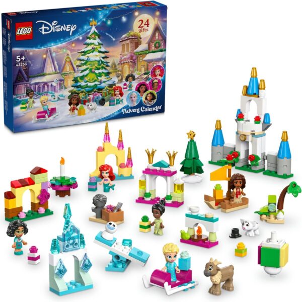 Lego Disney adventskalender met diverse figuren en accessoires.