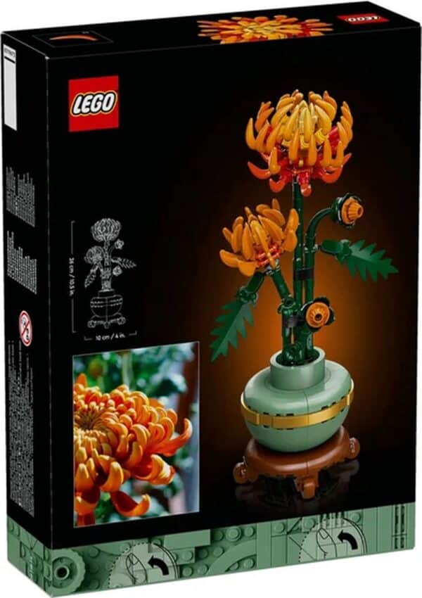 LEGO bloemenboeket in doos met chrysant ontwerp