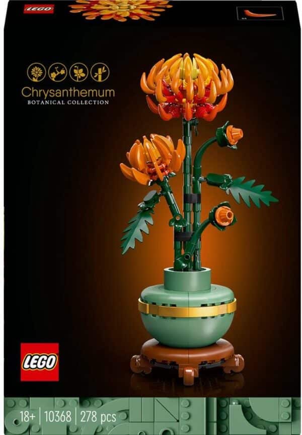 LEGO chrysant bloem bouwset doos