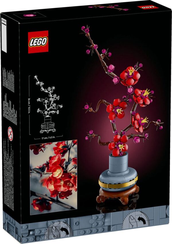 LEGO bloemenbonsai set doos met rode bloemen