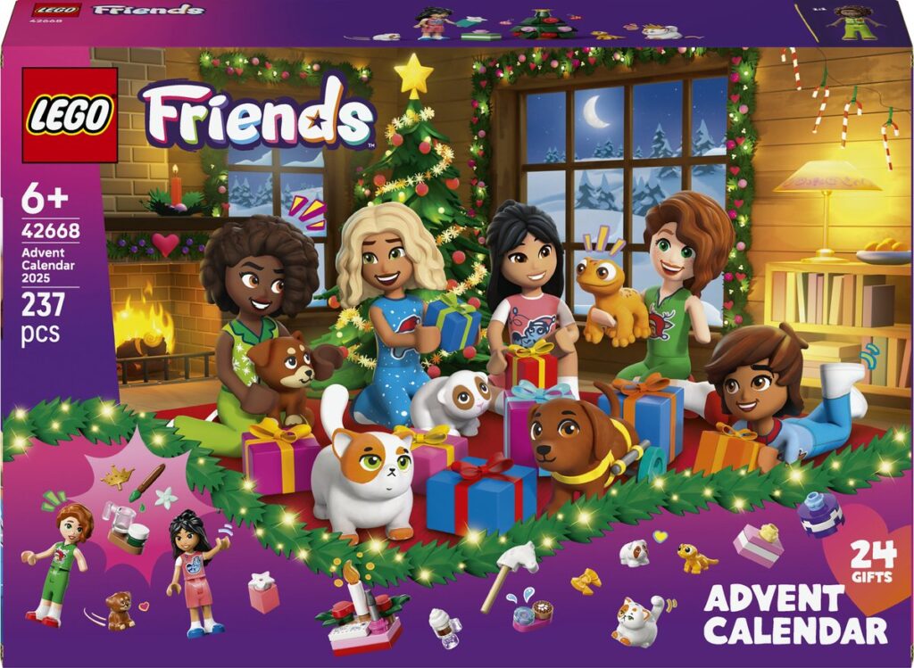 LEGO Friends Adventskalender met kerstscène en cadeaus