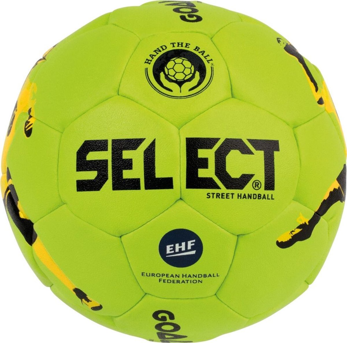 Felgroene Select street handbal met EHF-logo