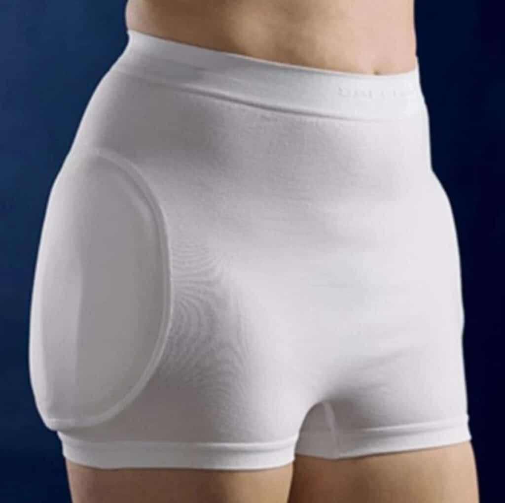 Verstelbaar heupkussen voor extra comfort en bescherming.