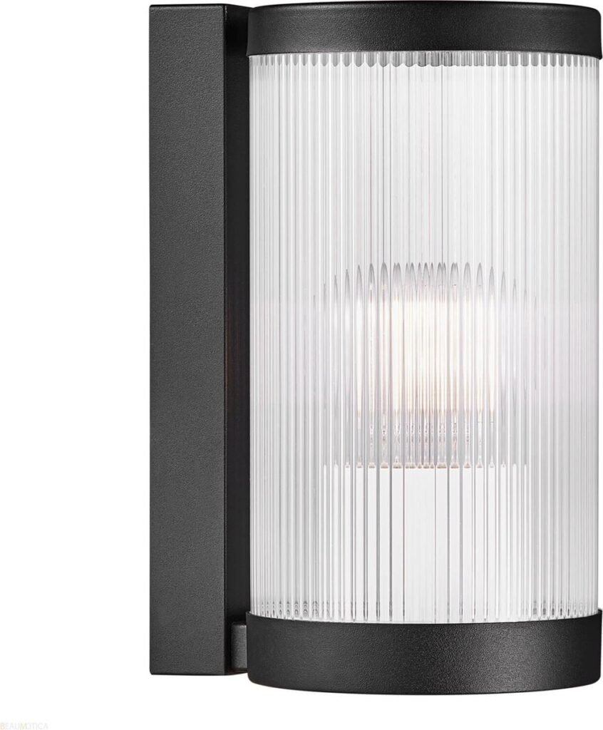 Wandlamp metaal en glas, moderne stijl