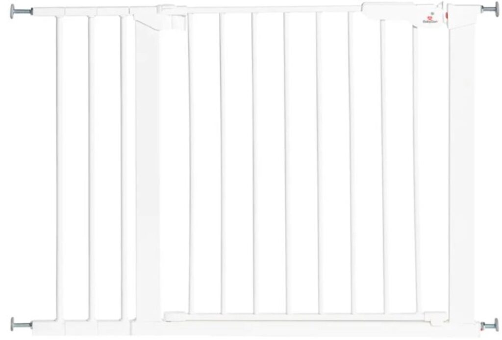 Wit veiligheidshek met spijlen voor kinderen