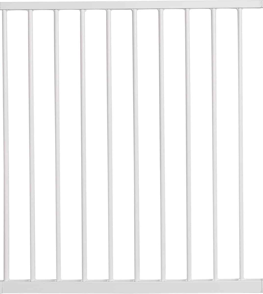 White safety gate for children.