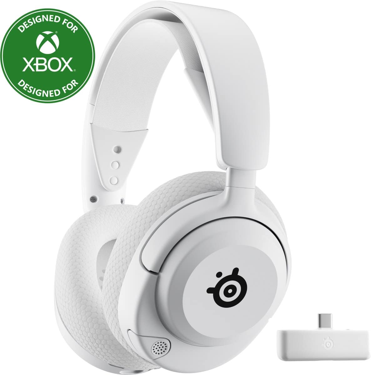 Witte draadloze gaming-headset ontworpen voor Xbox.