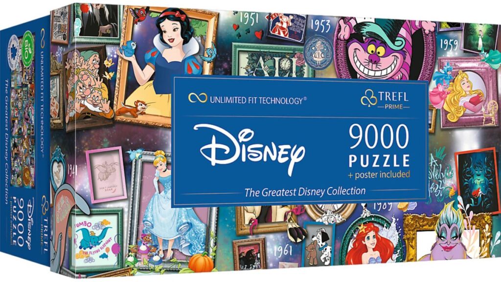 Disney puzzel met klassieke figuren, 9000 stukjes.