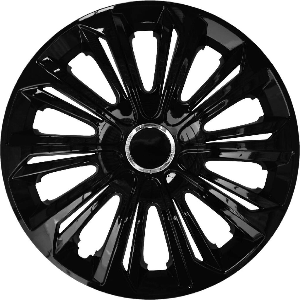 Shiny black multi-spoke alloy wheel